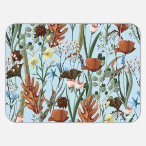 Tovaglietta in materiale plastico riciclabile con fantasia fiori secchi
