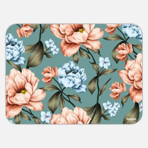 Tovaglietta in materiale plastico riciclabile con fantasia peonie