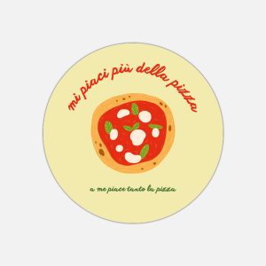 Tovaglietta in materiale plastico riciclabile con fantasia pizza