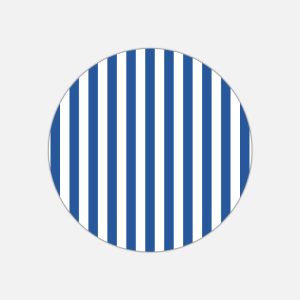 TOVAGLIETTA TONDA RIGHE BIANCO E BLU VENEZIA