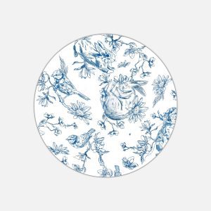 Tovaglietta in materiale plastico riciclabile con fantasia conigli blu royal
