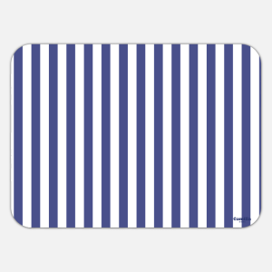 TOVAGLIETTA RETTANGOLARE RIGHE BIANCO E BLU VENEZIA