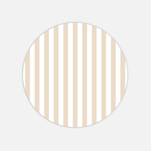 TOVAGLIETTA TONDA RIGHE BIANCO E BEIGE