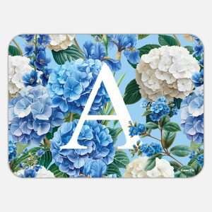 Tovaglietta in materiale plastico riciclabile con fantasia floreale e lettera A