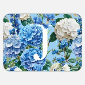 TOVAGLIETTA RETTANGOLARE FIORI LETTERE - J