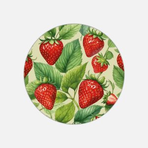 Tovaglietta in materiale plastico riciclabile con fantasia fragole