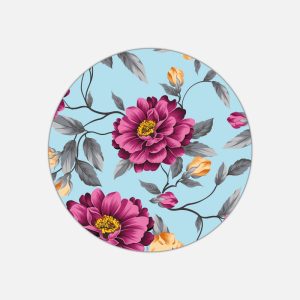 Tovaglietta in materiale plastico riciclabile con fantasia zinnie