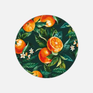 Tovaglietta in materiale plastico riciclabile con fantasia arance