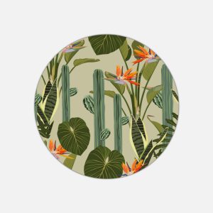 Tovaglietta in materiale plastico riciclabile con fantasia cactus