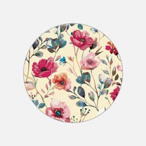 Tovaglietta in materiale plastico riciclabile con fantasia fiori di campo