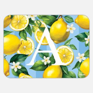 TOVAGLIETTA RETTANGOLARE LIMONI LETTERE - A