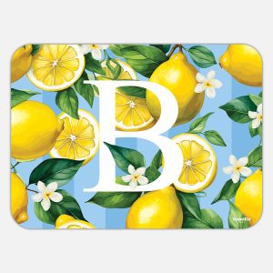 TOVAGLIETTA RETTANGOLARE LIMONI LETTERE - B