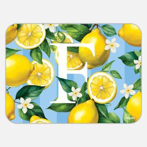 TOVAGLIETTA RETTANGOLARE LIMONI LETTERE - F