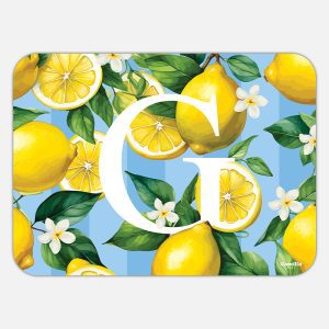 TOVAGLIETTA RETTANGOLARE LIMONI LETTERE - G