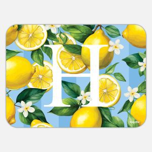 TOVAGLIETTA RETTANGOLARE LIMONI LETTERE - H
