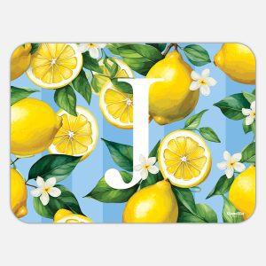 TOVAGLIETTA RETTANGOLARE LIMONI LETTERE - J