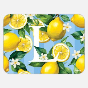 TOVAGLIETTA RETTANGOLARE LIMONI LETTERE - L