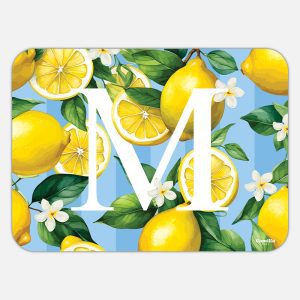 TOVAGLIETTA RETTANGOLARE LIMONI LETTERE - M