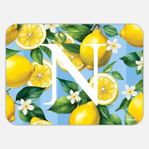 TOVAGLIETTA RETTANGOLARE LIMONI LETTERE - N