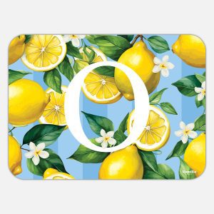 TOVAGLIETTA RETTANGOLARE LIMONI LETTERE - O
