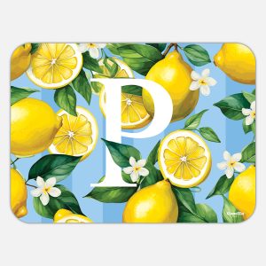 TOVAGLIETTA RETTANGOLARE LIMONI LETTERE - P
