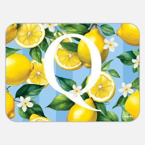 TOVAGLIETTA RETTANGOLARE LIMONI LETTERE - Q