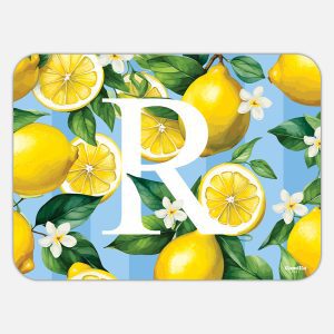 TOVAGLIETTA RETTANGOLARE LIMONI LETTERE - R