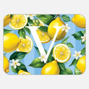 TOVAGLIETTA RETTANGOLARE LIMONI LETTERE - V