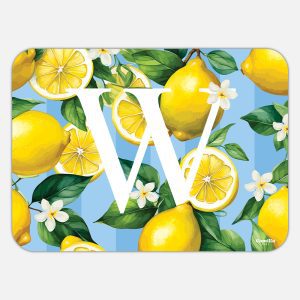 TOVAGLIETTA RETTANGOLARE LIMONI LETTERE - W