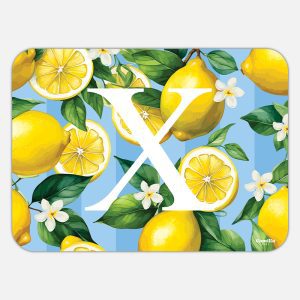 TOVAGLIETTA RETTANGOLARE LIMONI LETTERE - X