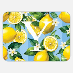 TOVAGLIETTA RETTANGOLARE LIMONI LETTERE - Y