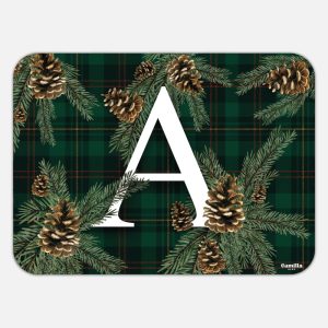 TOVAGLIETTA RETTANGOLARE TARTAN LETTERE - A