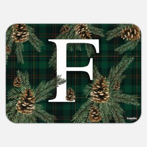 TOVAGLIETTA RETTANGOLARE TARTAN LETTERE - F