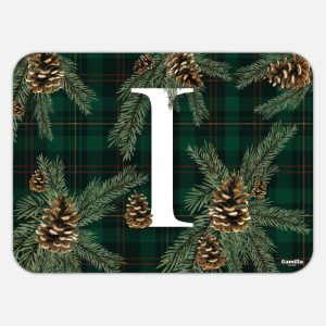 TOVAGLIETTA RETTANGOLARE TARTAN LETTERE - I