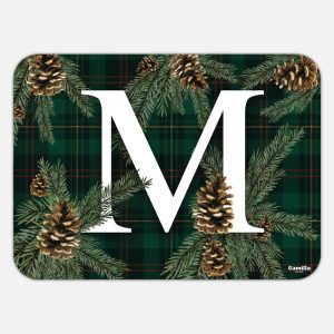 TOVAGLIETTA RETTANGOLARE TARTAN LETTERE - M