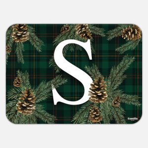 TOVAGLIETTA RETTANGOLARE TARTAN LETTERE - S