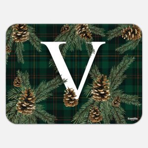 TOVAGLIETTA RETTANGOLARE TARTAN LETTERE - V