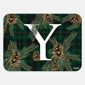 TOVAGLIETTA RETTANGOLARE TARTAN LETTERE - Y