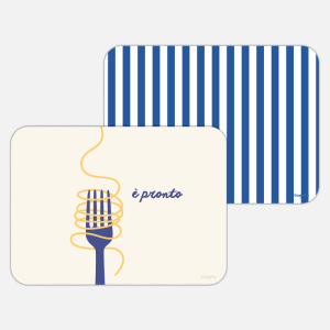 PACK COORDINATO È PRONTO + RIGHE BLU