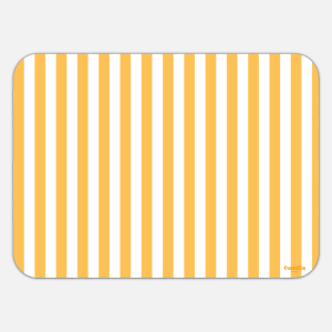TOVAGLIETTA RETTANGOLARE RIGHE BIANCO E GIALLO