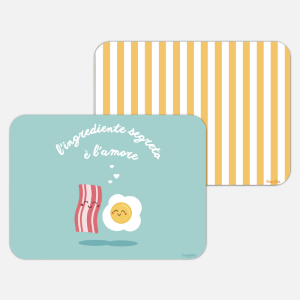 PACK COORDINATO RIGHE BIANCO E GIALLO + INGREDIENTE SEGRETO