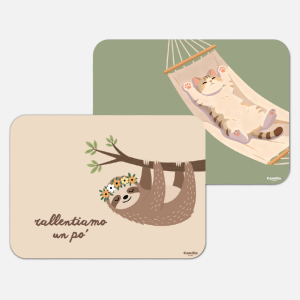 PACK COORDINATO CHI CI CORRE DIETRO + RALLENTIAMO