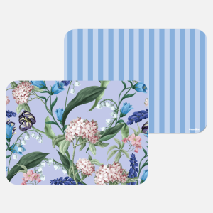 PACK COORDINATO RIGHE AZZURRO POLVERE E CARTA DA ZUCCHERO + ORTENSIE E LAVANDA