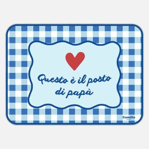 TOVAGLIETTA RETTANGOLARE POSTO DI PAPÀ